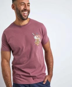 Weird Fish Red Newcastle Brown Whale Organic Cotton Heritage Artist T-Shirt