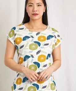 Weird Fish White Paw Paw Printed Organic Cotton T-Shirt -Weird Fish Sales unnamed file 79