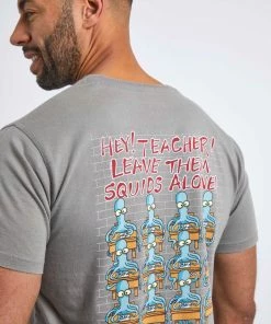 Weird Fish Grey Hey Teacher Organic Cotton Heritage Artist T-Shirt -Weird Fish Sales unnamed file 816 scaled