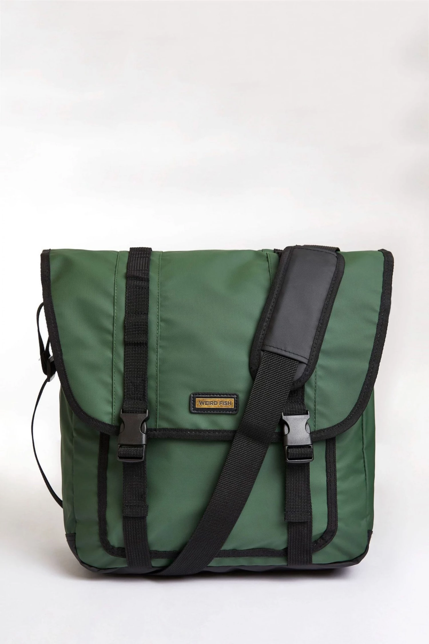 Weird Fish Green Hampton Messenger Bag 1 Weird Fish Green Hampton Messenger Bag