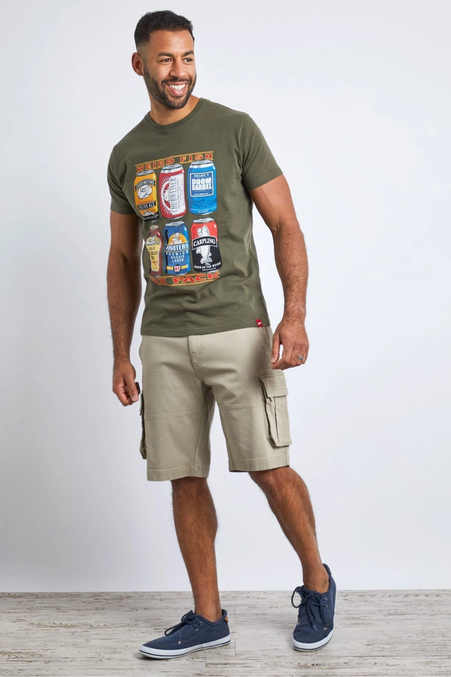 Weird Fish Green Organic Cotton Heritage Artist Beer T-Shirt 3 Weird Fish Green Organic Cotton Heritage Artist Beer T-Shirt - Image 3