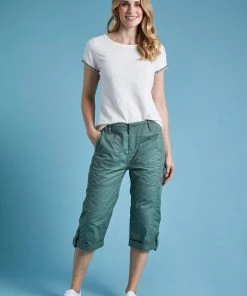 Weird Fish Salena Green Organic Cotton 3/4 Length Trousers -Weird Fish Sales unnamed file 833 scaled
