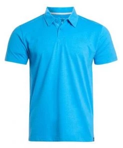 Weird Fish Blue Jetstream Recycled Organic Polo Shirt -Weird Fish Sales unnamed file 853