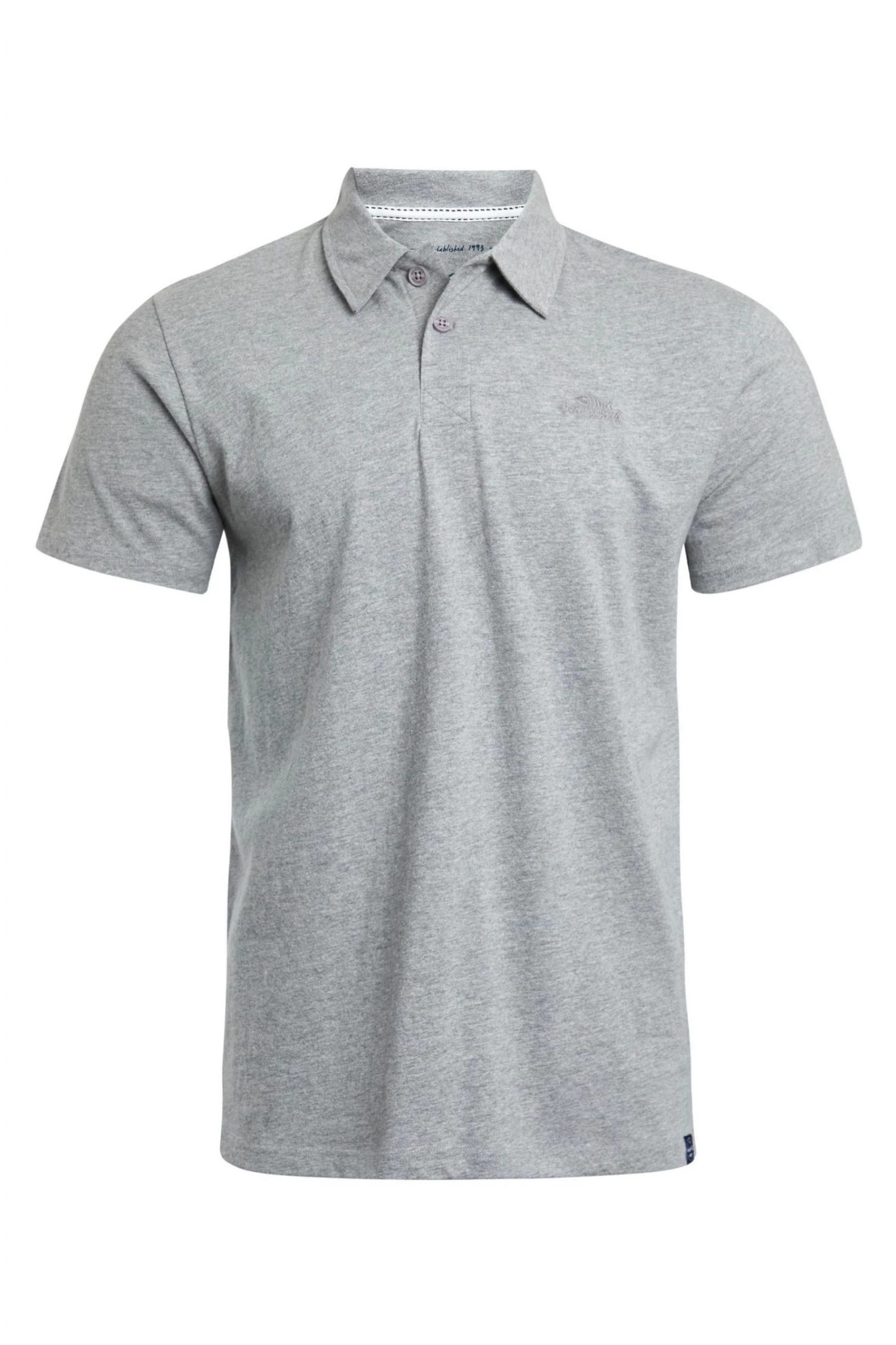 Weird Fish Grey Jetstream Recycled Organic Polo Shirt 2 Weird Fish Grey Jetstream Recycled Organic Polo Shirt - Image 2