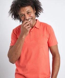 Weird Fish Orange Jetstream Recycled Organic Polo Shirt