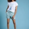 Weird Fish Willoughby Green Organic Cotton Summer Shorts