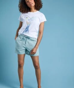 Weird Fish Willoughby Green Organic Cotton Summer Shorts