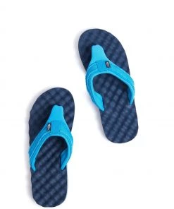 Weird Fish Blue Wexford Waffle Flip Flops