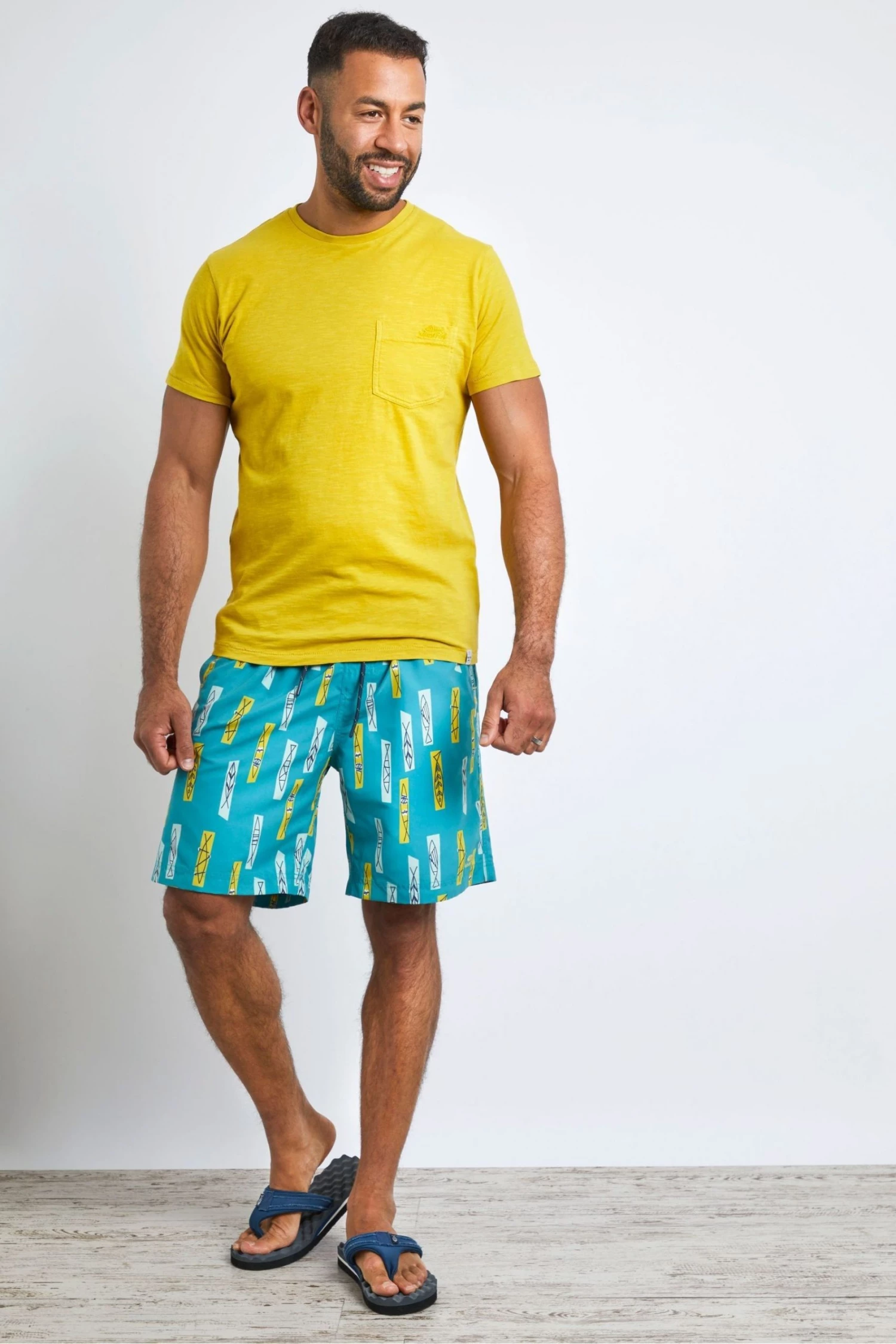 Weird Fish Green Marina Printed Board Shorts 3 Weird Fish Green Marina Printed Board Shorts - Image 3