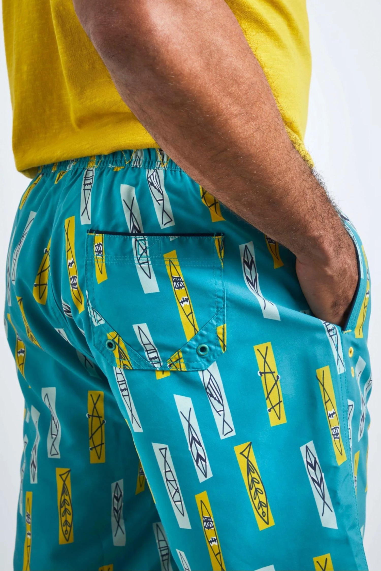 Weird Fish Green Marina Printed Board Shorts 4 Weird Fish Green Marina Printed Board Shorts - Image 4