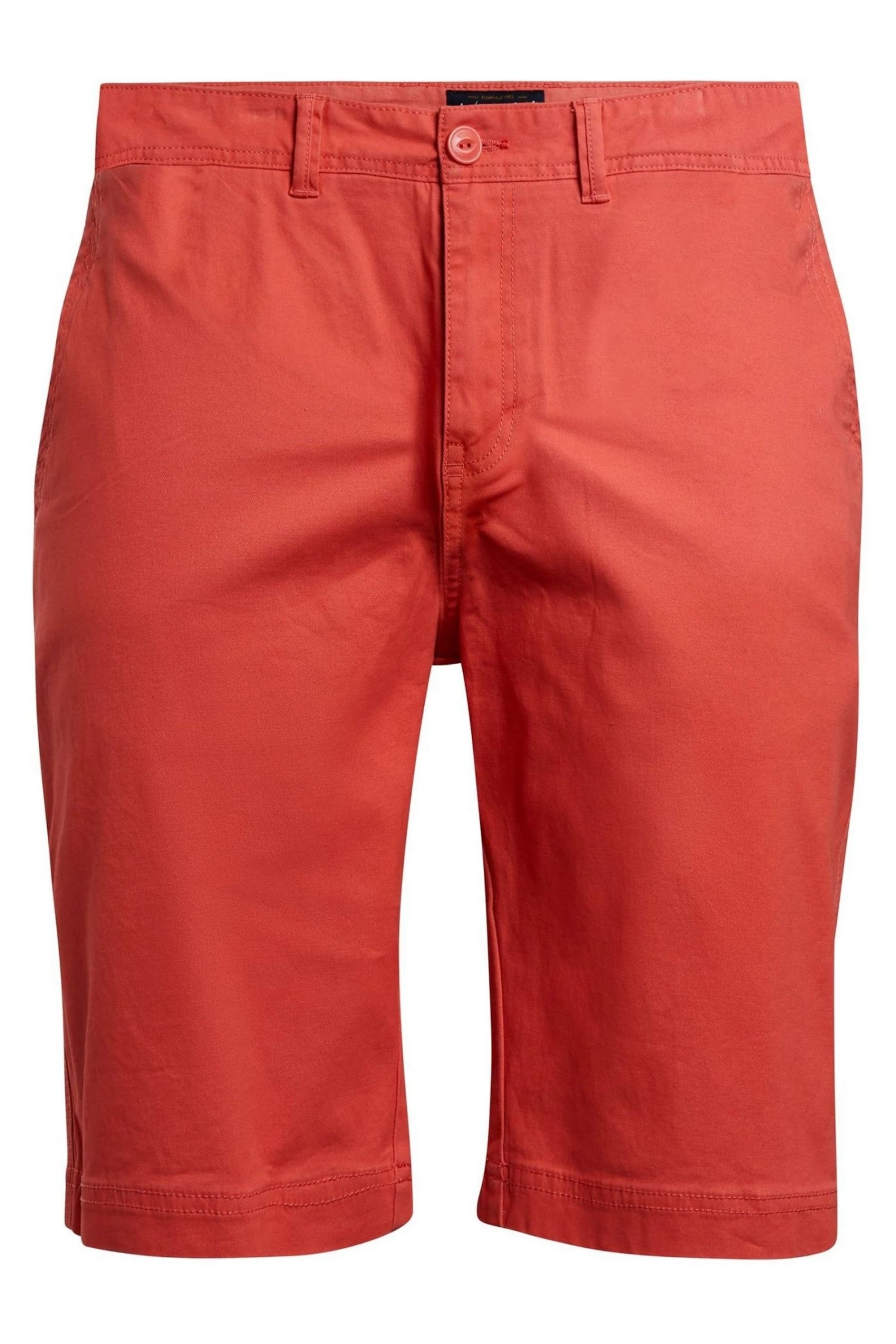 Weird Fish Orange Rayburn Organic Cotton Flat Front Shorts 4 Weird Fish Orange Rayburn Organic Cotton Flat Front Shorts - Image 4