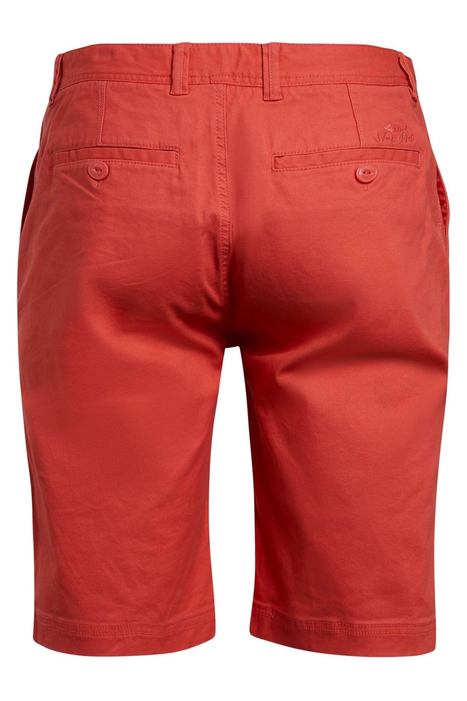 Weird Fish Orange Rayburn Organic Cotton Flat Front Shorts 5 Weird Fish Orange Rayburn Organic Cotton Flat Front Shorts - Image 5